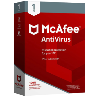 McAfee Antivirus 2023 - 1 Device 1 Year Key