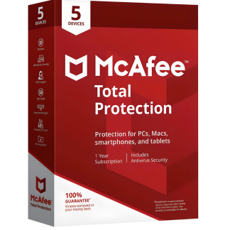 McAfee Total Protection 2023 - 5 Devices 1 Year Key